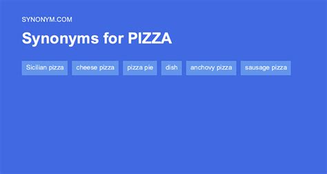 pizza synonym